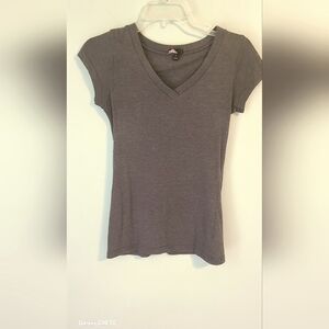 21 v-neck tshirt.  size Medium  color Dark heathered grey